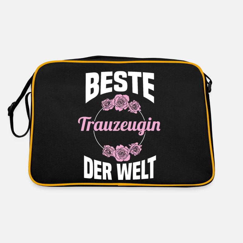 Hochzeit Junggesellenabschied Trauzeugin Retro Tasche