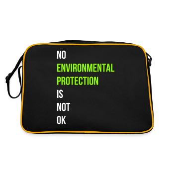 Protection de l’environnement Dire anglais - Sac Retro - noir/or - Dos