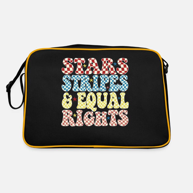 Rayures étoilées et égalité Sac Retro