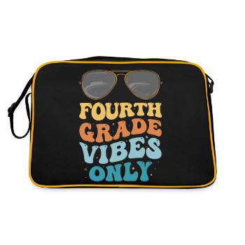 Fourth Grade Vibes Seulement 1st Grade Groovy Kids - Sac Retro - noir/or - Dos