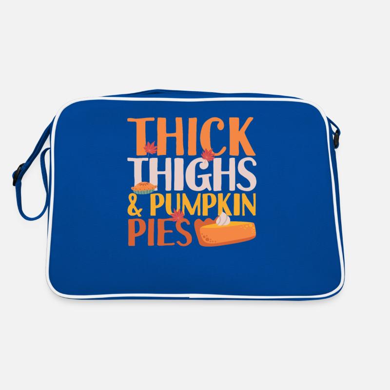 Thick thighs and pumpkin pie Thanksgiving Retro Bag