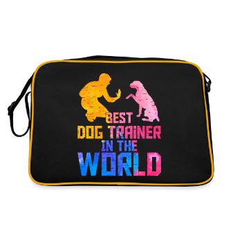 Meilleur dresseur de chiens au monde Emploi de formation - Sac Retro - noir/or - Dos