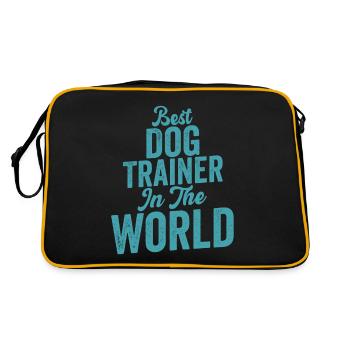 Meilleur dresseur de chiens au monde Formation de diction de travail - Sac Retro - noir/or - Dos