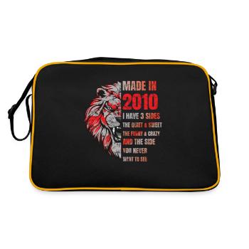 2010 Birthday Lion made in - Sac Retro - noir/or - Dos
