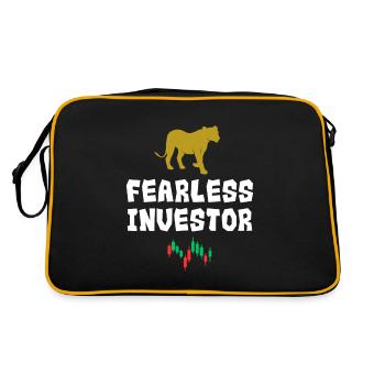 Investisseur courageux et intrépide - Sac Retro - noir/or - Dos