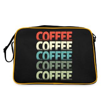 Coffee Coffee Coffee - Retro Bag - black/gold - Back