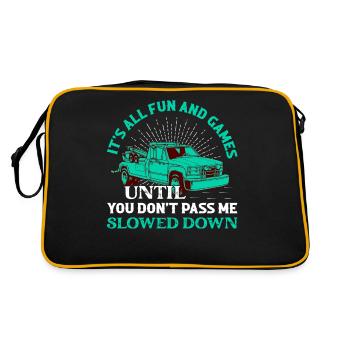 Tout est amusant et jeux Conducteur de dépanneuse Camionnage - Sac Retro - noir/or - Dos