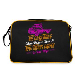 Plus badass qu’un conducteur de dépanneuse, c’est sa femme Tr - Sac Retro - noir/or - Dos