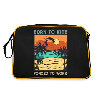 Kitesurf - Born To Kite Forcé de travailler - Sac Retro - noir/or - Dos