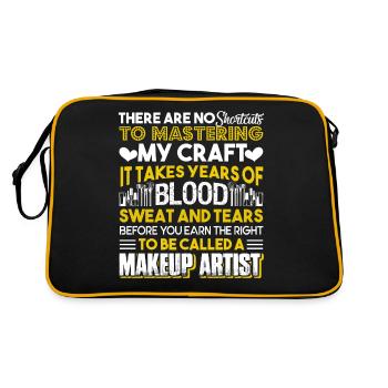 Makeup Artist To Be Called A Makeup Artist - Retro Bag - black/gold - Back