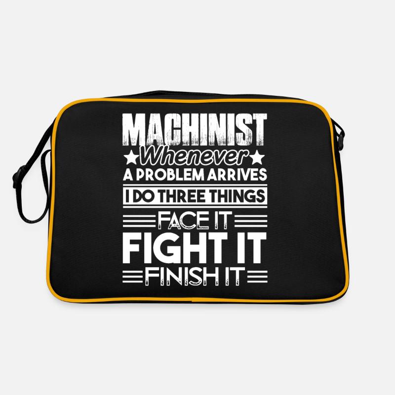 Machinist Machinist Solves Problem Retro Bag
