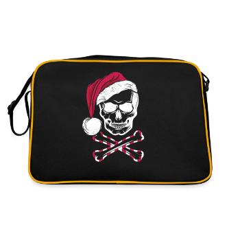 Pirates Noël Jolly Roger Santa Hat Mort - Sac Retro - noir/or - Dos