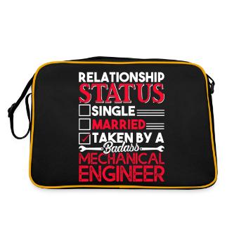 Mechanical Engineer Relationship Status - Retro Bag - black/gold - Back