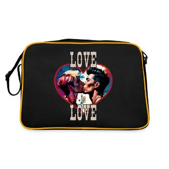 L’amour est l’amour - Sac Retro - noir/or - Dos