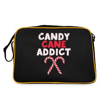 Candy Cane Addict Drôle d’amour de Noël - Sac Retro - noir/or - Dos