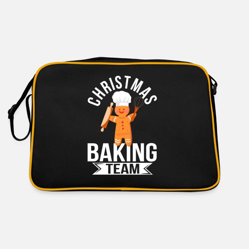 Christmas Bakery Team Funny Gingerbread Man Retro Bag