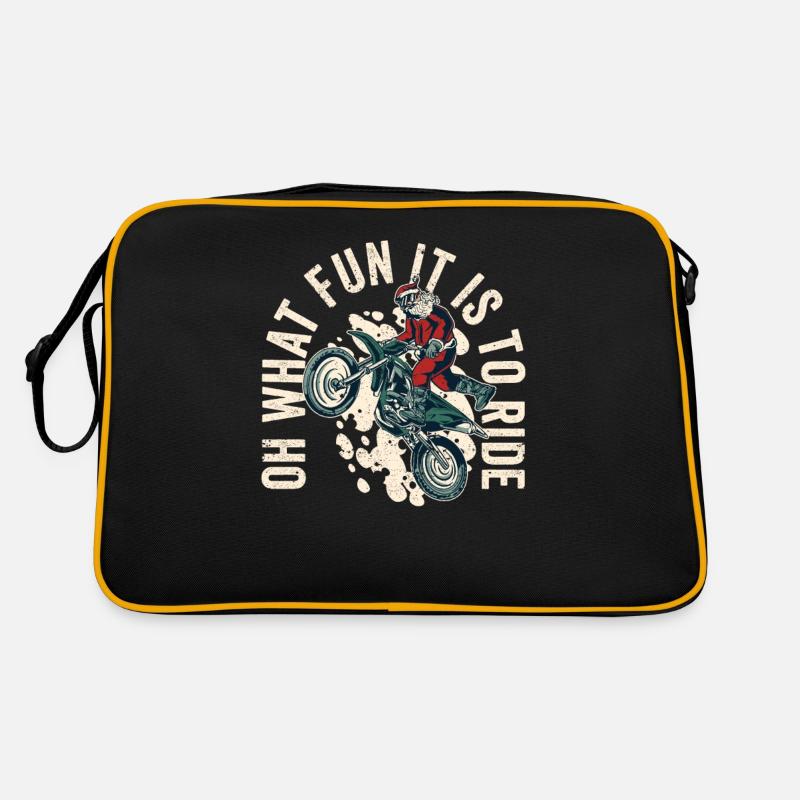 Oh, what fun it is, funny Santa Claus Retro Bag