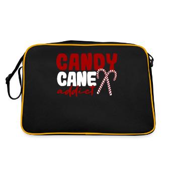 Candy Cane Addict Drôle d’amour de Noël - Sac Retro - noir/or - Dos