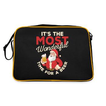 C’est le meilleur moment pour un bain de bière - Sac Retro - noir/or - Dos