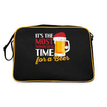 C’est le meilleur moment pour un bain de bière - Sac Retro - noir/or - Dos