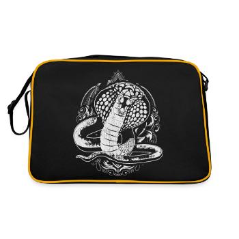 Animal Reptiles Prédateur Serpents Cadeau Cobra - Sac Retro - noir/or - Dos