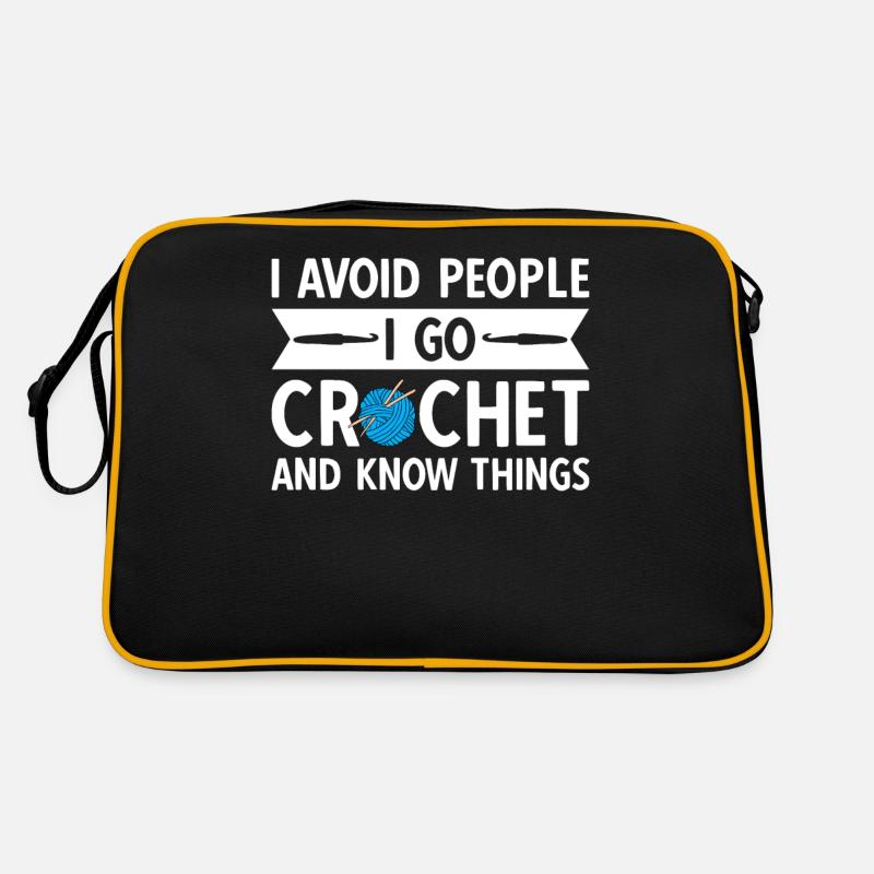 J’évite les gens que je vais crocheter et je sais des choses Sac Retro