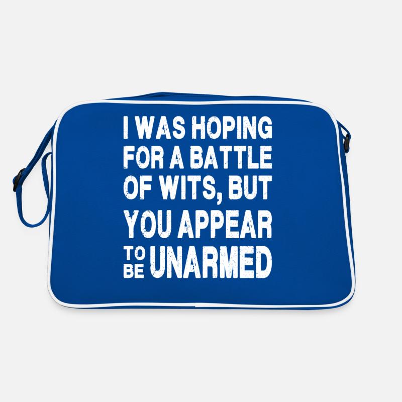 Ich hatte auf einen Kampf des Verstandes gehofft Retro Tasche