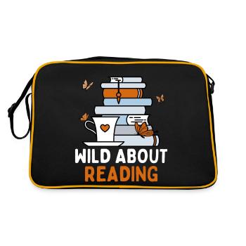 Amateurs de lecture, amateurs de livres, introvertis - Sac Retro - noir/or - Dos