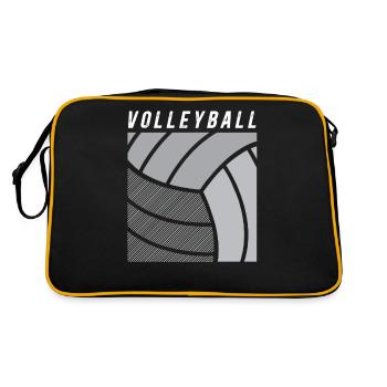 Volleyball - Retro Bag - black/gold - Back