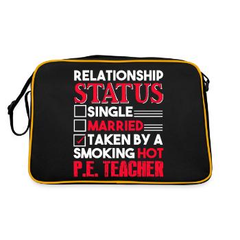 PE Teacher PE Teacher Relationship Status - Retro Bag - black/gold - Back