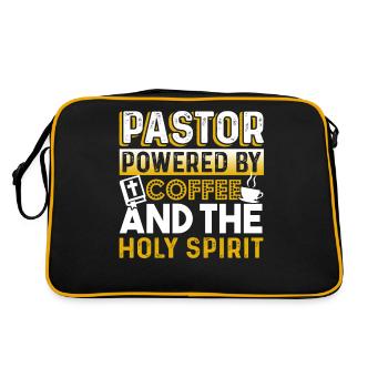 Pastor Pastor Powered By Coffee - Retro Bag - black/gold - Back