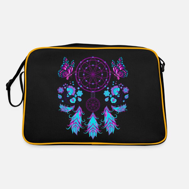 Feder Schmuck Boho Schmetterling Traumfänger Retro Tasche