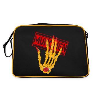 München - Münchner - Retro Tasche - Schwarz/Gold - Hinten