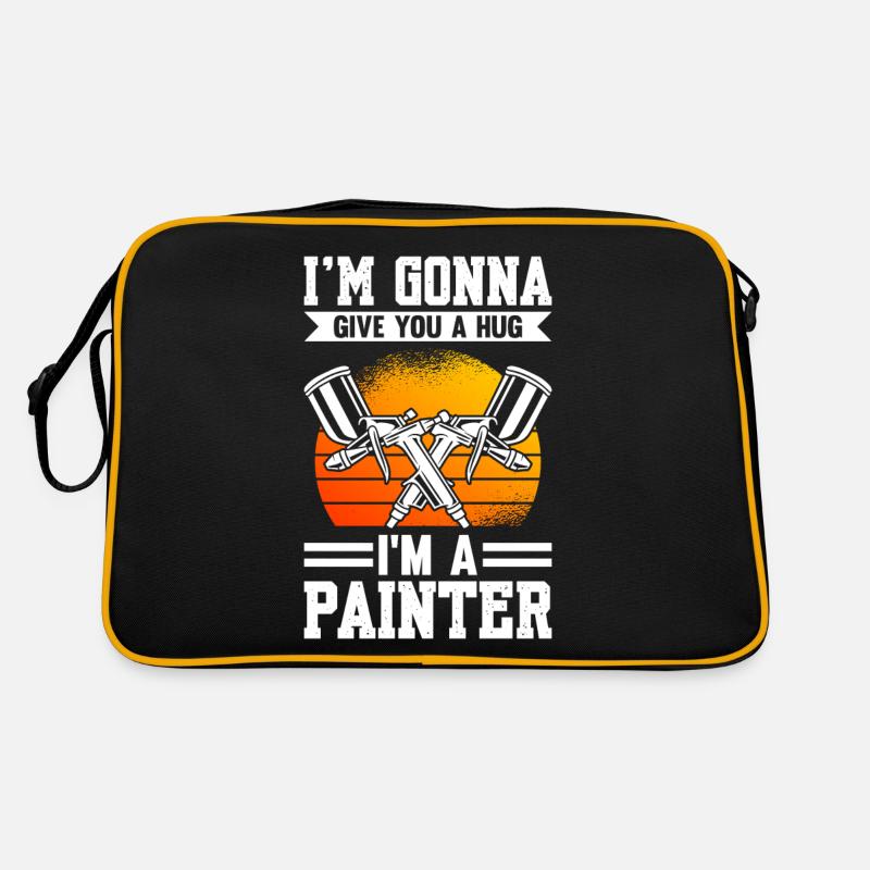 I'm going to Give You A Hug I'm A Painter Retro Bag