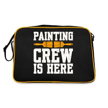 L’équipe de peinture est là - Sac Retro - noir/or - Dos