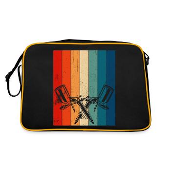 Retro Paint Sprayer Painter - Retro Bag - black/gold - Back
