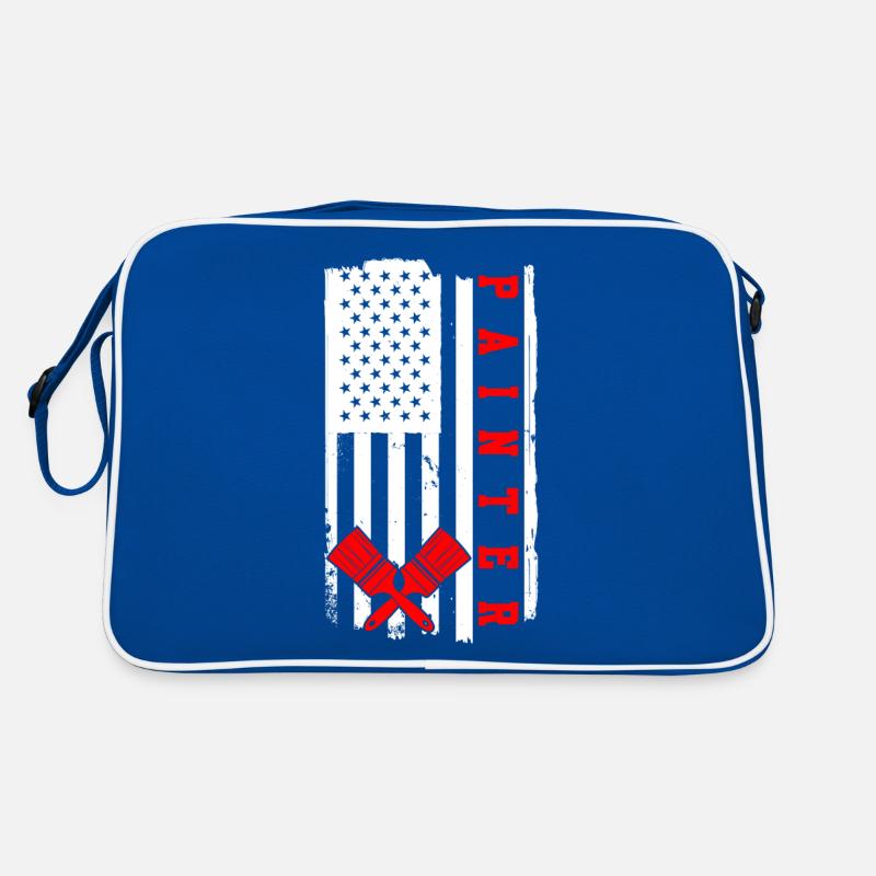 Flag USA Painter Retro Tasche