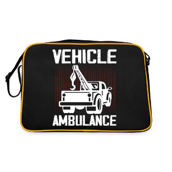 Véhicule Ambulance Conducteur de dépanneuse Camionnage - Sac Retro - noir/or - Dos