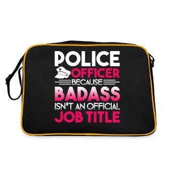 Police Officer Police Officer Job Title - Retro Bag - black/gold - Back