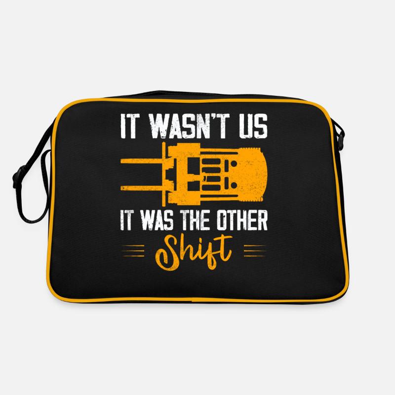 It Wasn't Us It Was The Other Shift Forklift Drive Retro Bag