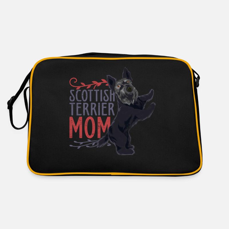 Scottish Terrier Mama Muttertag Geschenk Hunde Retro Tasche