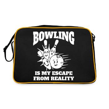 Club de quilles Bowling Bowling Skittles Club - Sac Retro - noir/or - Dos