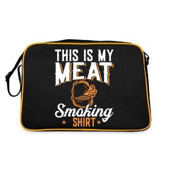 Das Ist Mein Fleisch Smoken Outfit - Retro Tasche - Schwarz/Gold - Hinten