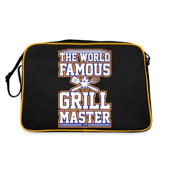 Le maître du grill de renommée mondiale - Sac Retro - noir/or - Dos
