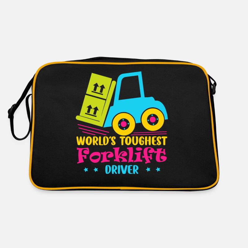 World's Toughest Forklift Driver Forklift Operator Retro Tasche