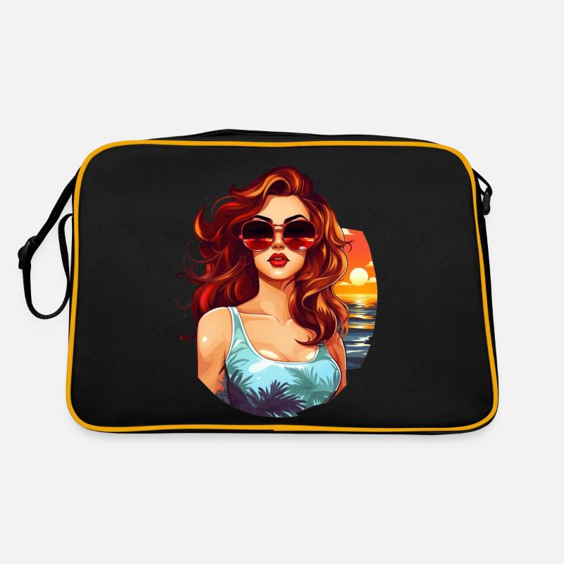 Fille de plage Sac Retro