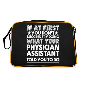Physician Assistant Physician Assistant Job - Retro Bag - black/gold - Back