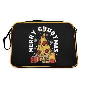 Amateurs de pizza de Noël en croûte joyeuse - Sac Retro - noir/or - Dos