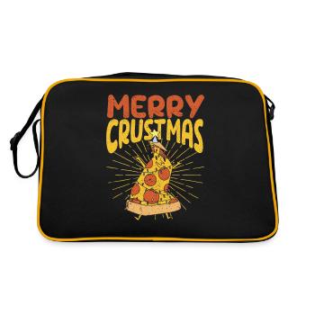 Amateurs de pizza de Noël en croûte joyeuse - Sac Retro - noir/or - Dos