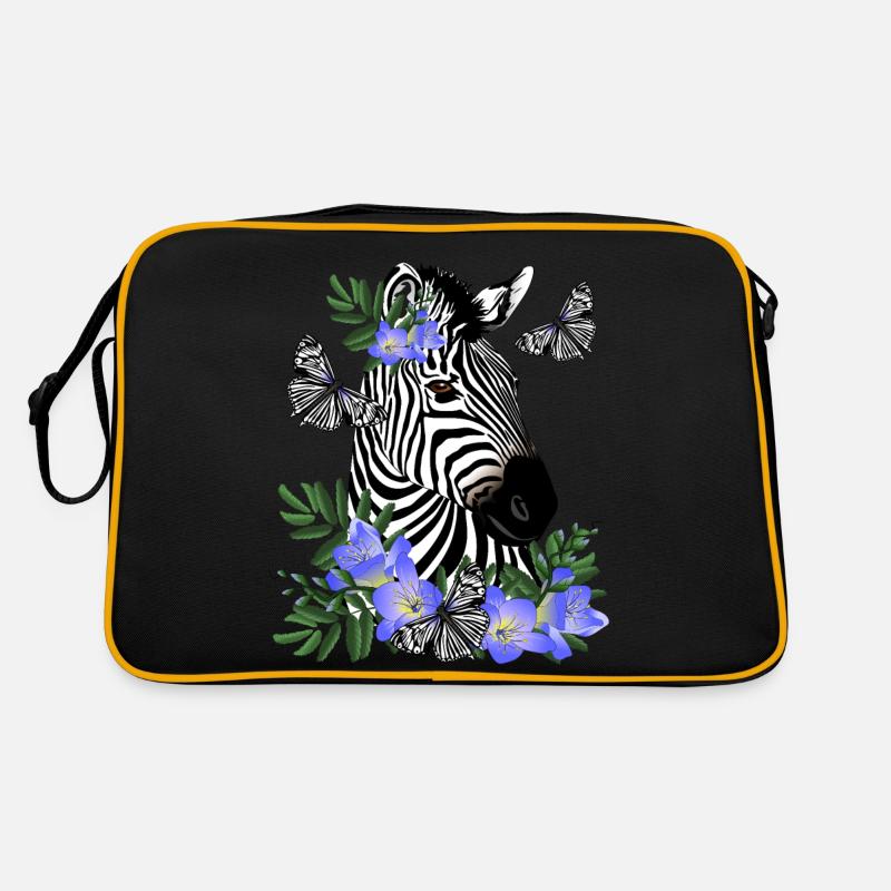 Zebra - Retro Bag - black/gold